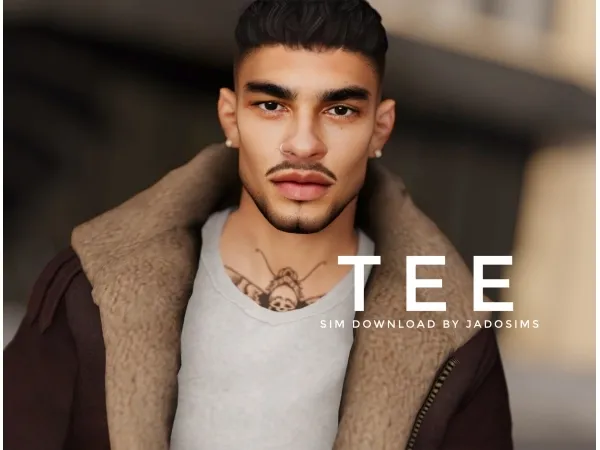 Alpha Tee (Sim Download) - The Sims 4 Custom Content