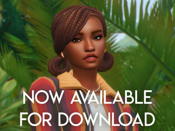 Maxis Match Quinn Hair by simsfinds - The Sims 4 Custom Content