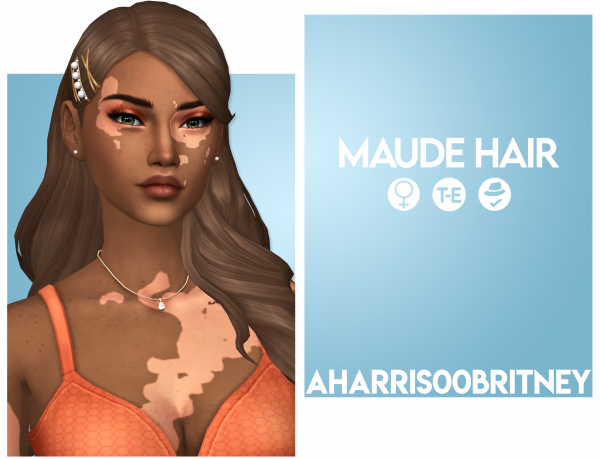 Maxis Match Maude Hair by simsfinds - The Sims 4 Custom Content