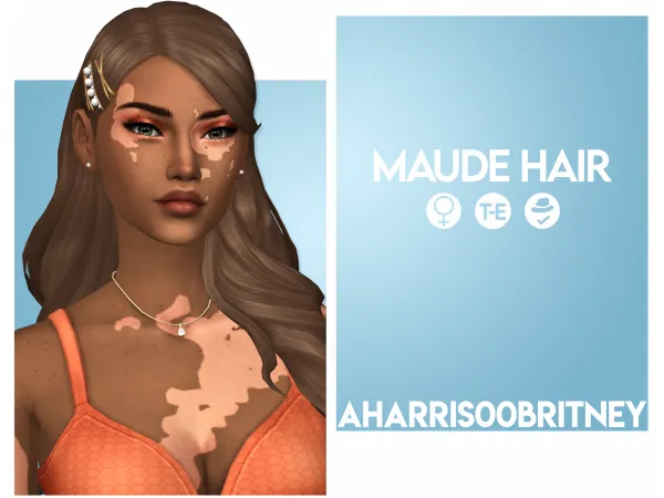 Maxis Match Maude Hair by aharris00britney - The Sims 4 Custom Content