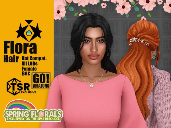 Maxis Match SONYA NATALIE KATE FLORA by goamazons - The Sims 4 Custom Content