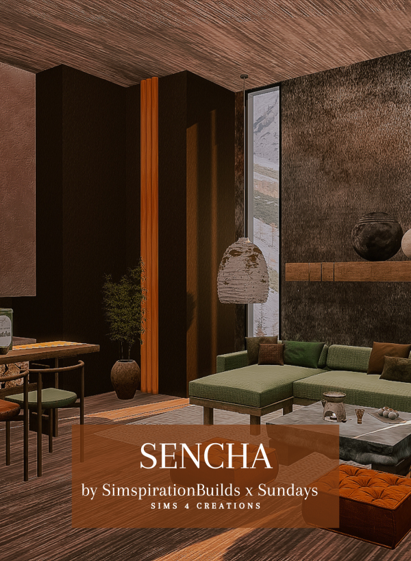 Alpha Sencha Set x Sundays by simsfinds - The Sims 4 Custom Content