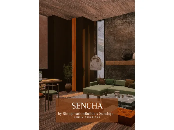 Alpha Sencha Set x Sundays by simspirationbuilds - The Sims 4 Custom Content