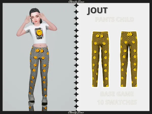 Alpha Jout Pants Child - The Sims 4 Custom Content
