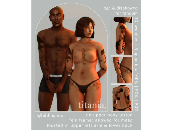 titania | an upper body tattoo