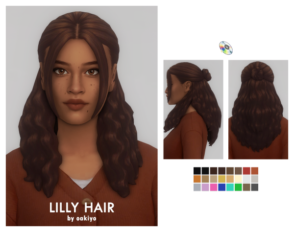 Maxis Match Lilly Hair by simsfinds - The Sims 4 Custom Content