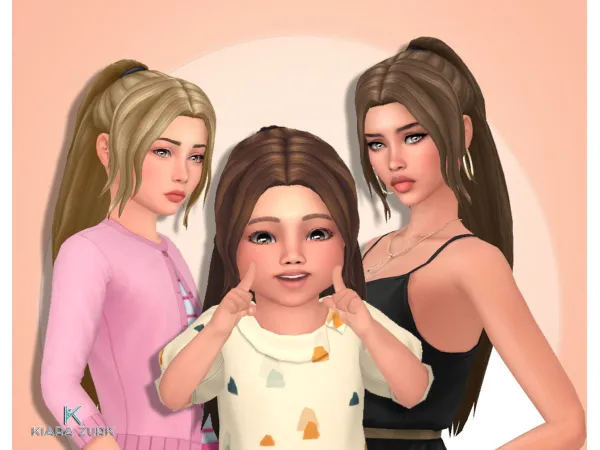 Maxis Match Indecision Hairstyle UPDATE by kiarazurk - The Sims 4 Custom Content