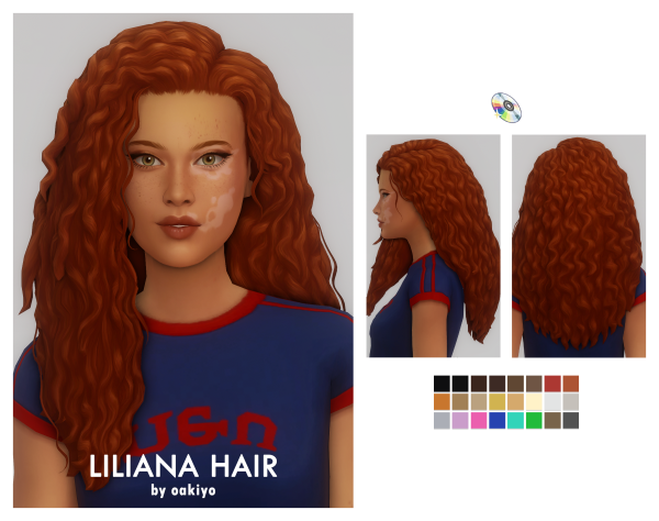 Maxis Match Liliana Hair by simsfinds - The Sims 4 Custom Content