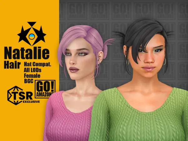 Maxis Match NATALIE by goamazons - The Sims 4 Custom Content