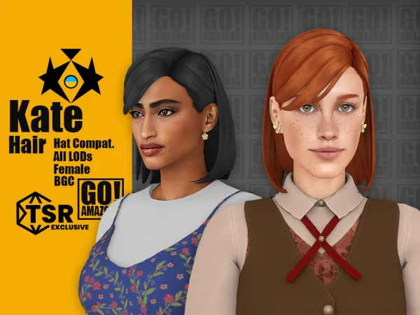 Maxis Match KATE by goamazons - The Sims 4 Custom Content