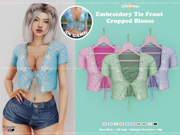 Alpha Tie Top Supporters Members by lynxsimz - The Sims 4 Custom Content