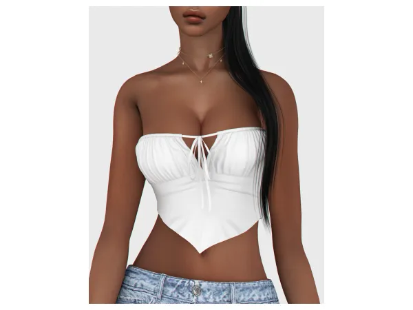 Alpha Astrid Top by backtrackcc - The Sims 4 Custom Content