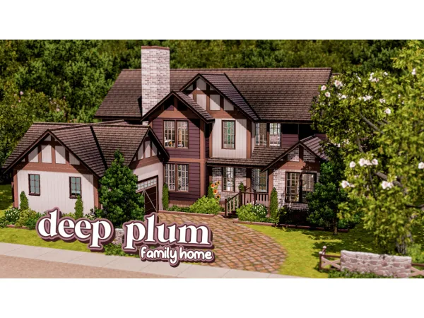 deep plum family home - The Sims 3 Custom Content