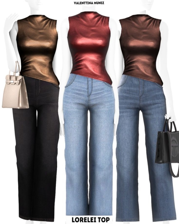 Alpha Lorelei Top Valenttina Muniz FREE by valentinamuniz - The Sims 4 Custom Content
