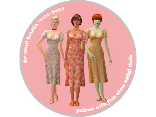 alyssa dress - The Sims 2 Custom Content