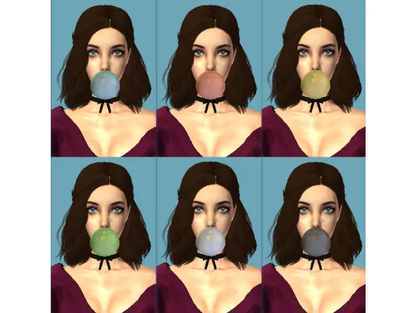 Animated Bubblegum Accessory for - The Sims 2 Custom Content