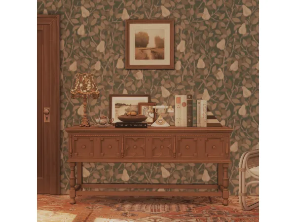 Alpha GIFT Hallway Console Candlestick Table Lamp Art Frame - The Sims 4 Custom Content