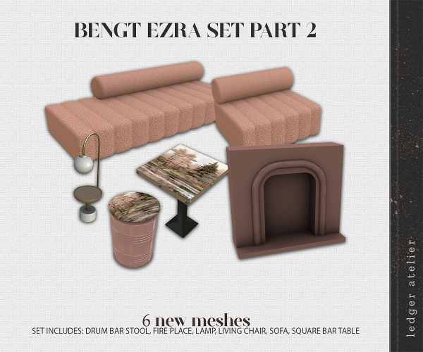 Alpha Bengt Ezra Set Part 2 by ledger_atelier - The Sims 4 Custom Content
