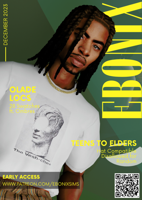 Mix Olade Locs by simsfinds - The Sims 4 Custom Content