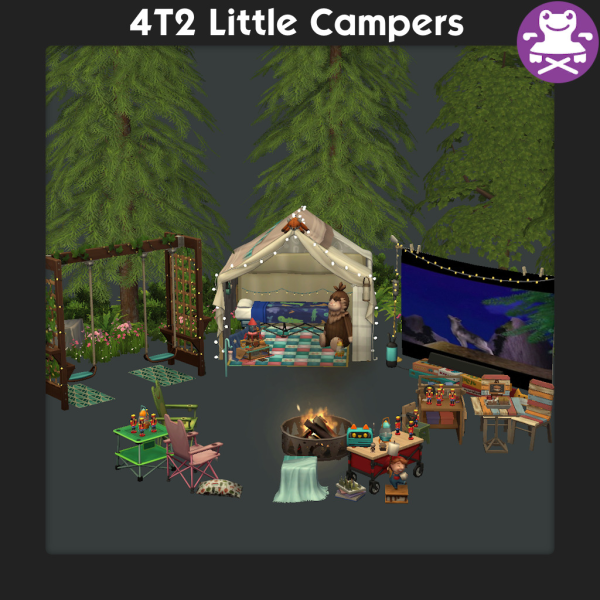 4T2 Little Campers Kit by simsfinds - The Sims 2 Custom Content