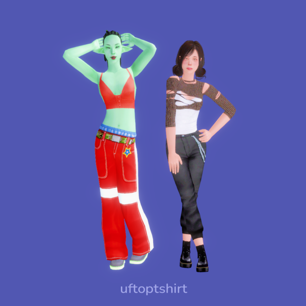 uftoptshirt default replacement by simsfinds - The Sims 2 Custom Content