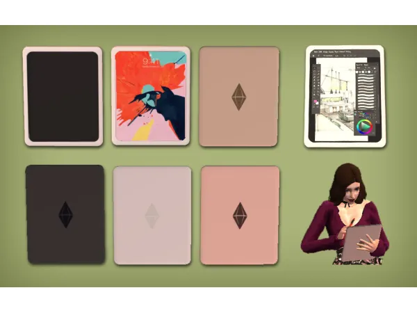 Plumpad Sketchpad Functional for - The Sims 2 Custom Content