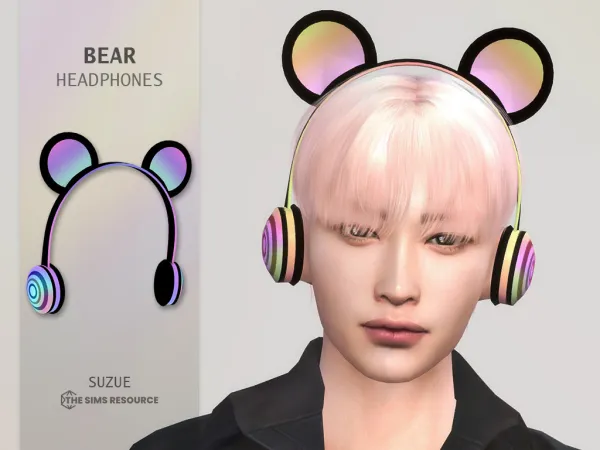 Alpha Bear Headphones - The Sims 4 Custom Content