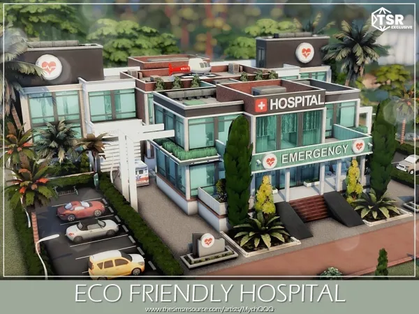 Maxis Match Eco Friendly Hospital ( needed) - The Sims 4 Custom Content