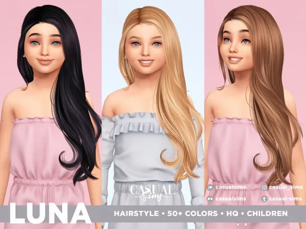 hairstyle LUNA by casualsims