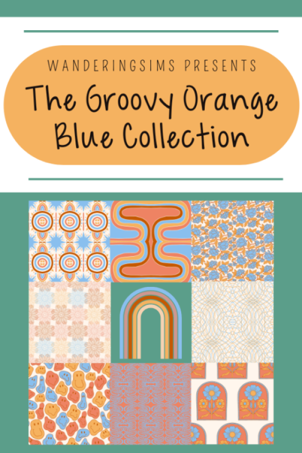 Introducing the Groovy Orange Blue Collection by simsfinds - The Sims 3 Custom Content