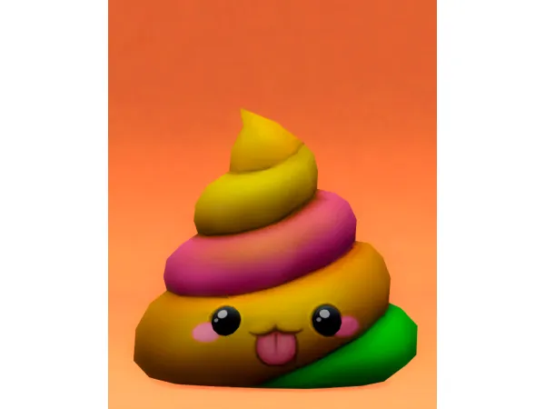 Maxis Match Unicorn Poop Emoji Jennisims by Jennifer - The Sims 4 Custom Content