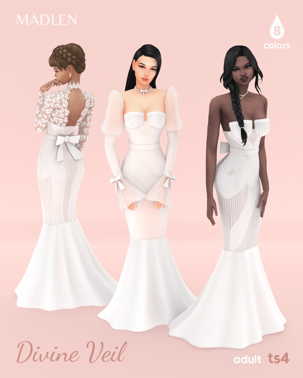 Maxis Match Divine Veil Set by simsfinds - The Sims 4 Custom Content