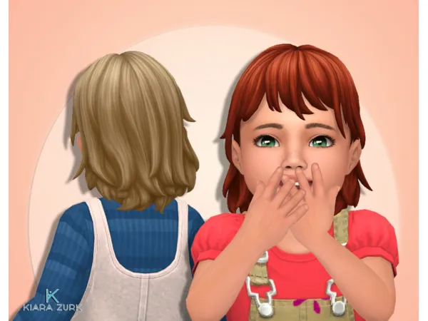 Maxis Match EP14 Bangs Medium for Toddlers - The Sims 4 Custom Content