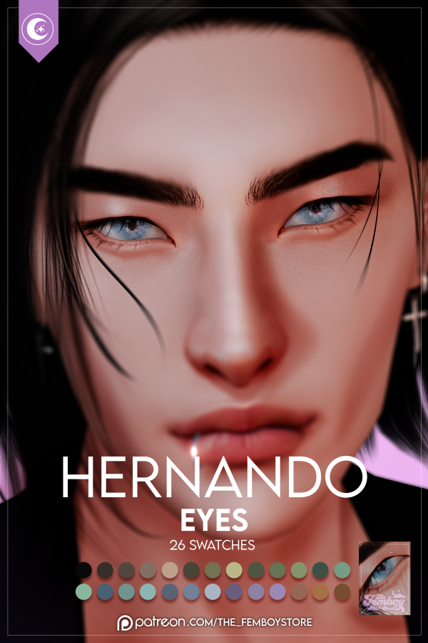 Mix [FEMBOY] Hernando Eyes by simsfinds - The Sims 4 Custom Content