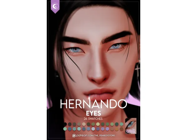 Mix [FEMBOY] Hernando Eyes by the_FemboyStore - The Sims 4 Custom Content