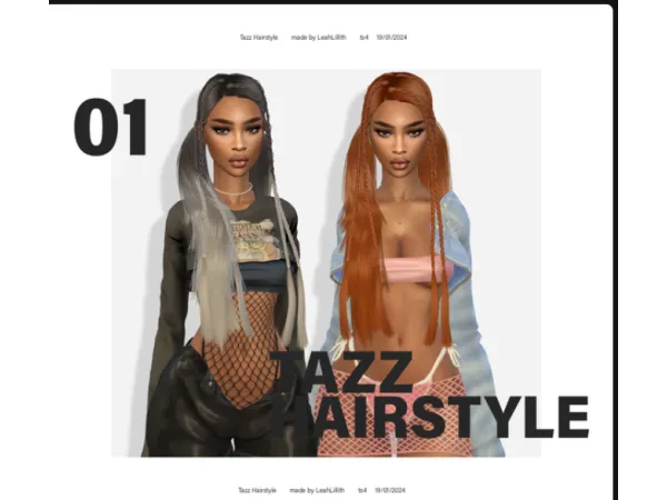 Alpha Tazz Hairstyle by leahlillith - The Sims 4 Custom Content