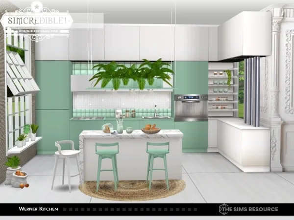 Alpha Werner Kitchen 23631201495978E24 by SIMcredibledesigns - The Sims 4 Custom Content