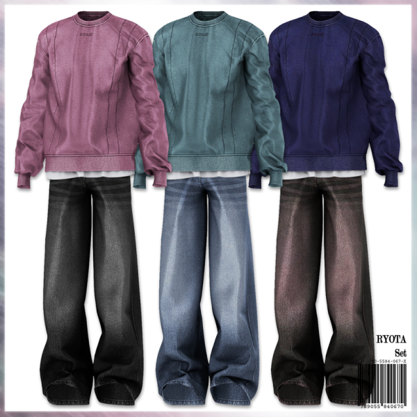 Alpha RYOTA Set by simsfinds - The Sims 4 Custom Content