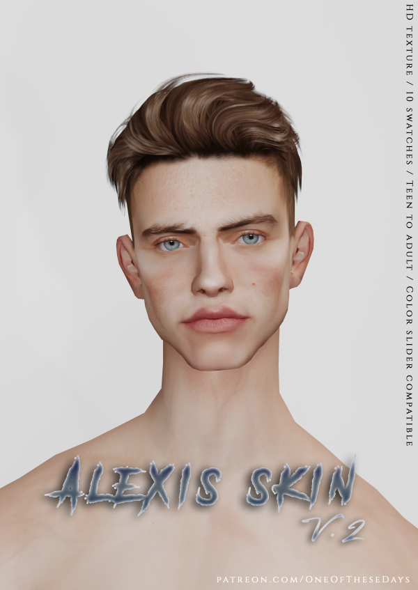 Alpha Alexis V2 SKIN OVERLAY APRIL GIFT by simsfinds - The Sims 4 Custom Content
