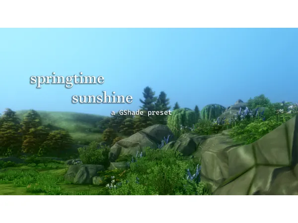 Mix springtime sunshine a gshade preset by ladysimmer94 - The Sims 4 Custom Content