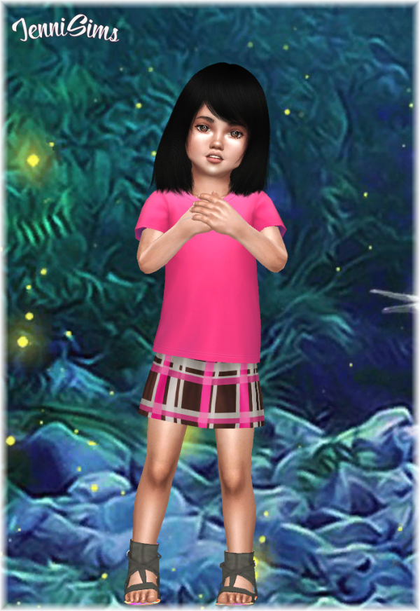 Maxis Match Plaid pleated skirt Jennisims by simsfinds - The Sims 4 Custom Content
