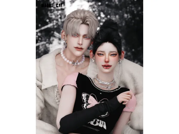 Alpha [Maoni_cat]BUTTERFLY ACC by Maonicat - The Sims 4 Custom Content
