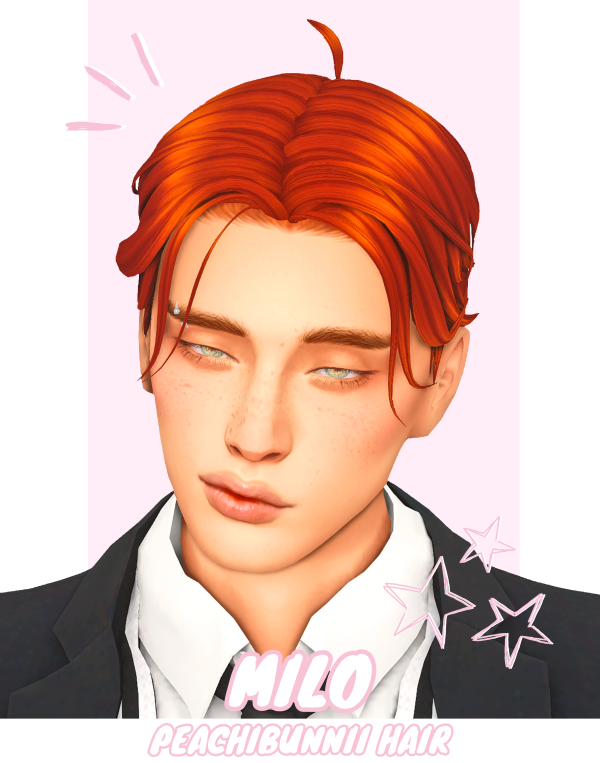 Maxis Match Milo Hair by simsfinds - The Sims 4 Custom Content