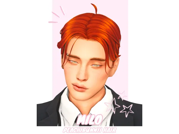 Maxis Match Milo Hair by baby meade - The Sims 4 Custom Content