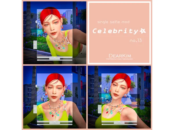 Mix [SingleSelfie] Celebrity 13 by dearkims - The Sims 4 Custom Content