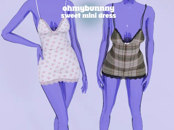 Alpha SWEET MINI DRESS - The Sims 4 Custom Content