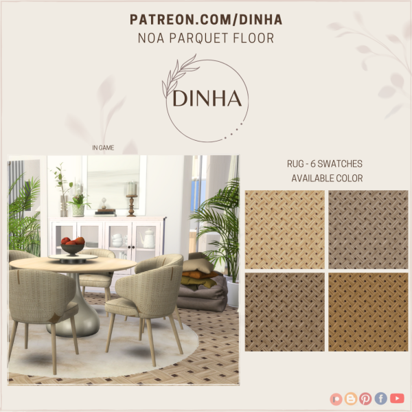 Mix Noa Parquet Floor by dinhagamer - The Sims 4 Custom Content