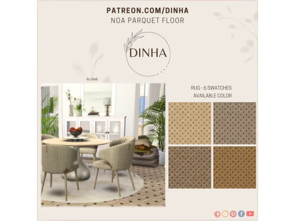 Mix Noa Parquet Floor - The Sims 4 Custom Content