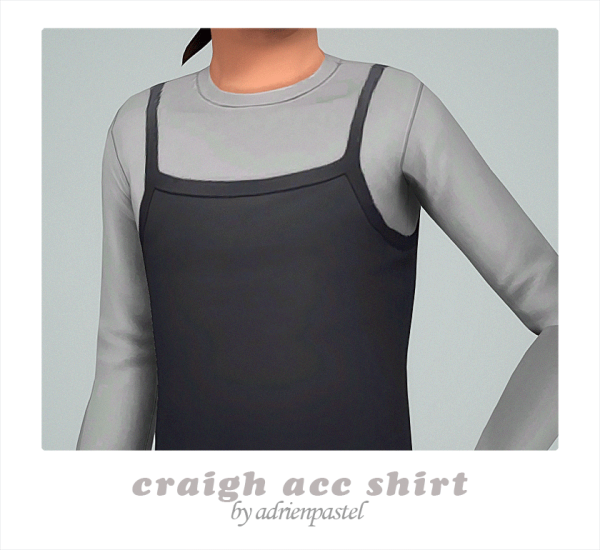 Maxis Match Craigh Acc Shirt by simsfinds - The Sims 4 Custom Content