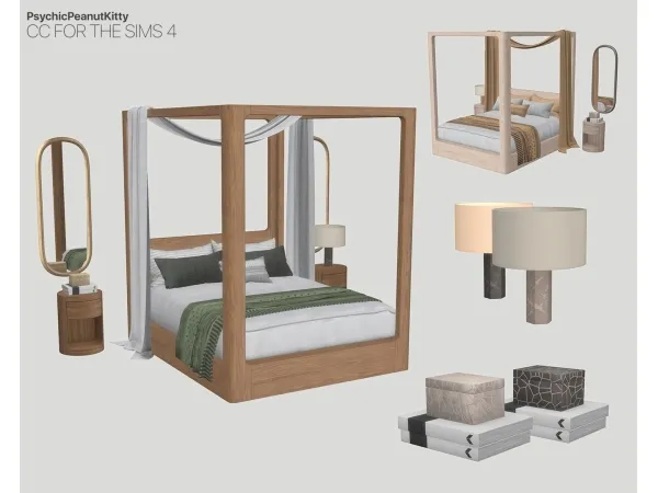 Alpha August Bedroom - The Sims 4 Custom Content